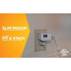 10 Amp Indoor Plug-In Daily Lamp Slim Fit Simple Set Single-Outlet Digital Timer, White (2-Pack) by Woods 14 10 Amp Indoor Plug-In Daily Lamp Slim Fit Simple Set Single-Outlet Digital Timer, White (2-Pack) by Woods -Home Electronics Shop white woods timers 50007wd 44 1000