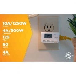 10 Amp Indoor Plug-In Daily Lamp Slim Fit Simple Set Single-Outlet Digital Timer, White (2-Pack) by Woods 16 10 Amp Indoor Plug-In Daily Lamp Slim Fit Simple Set Single-Outlet Digital Timer, White (2-Pack) by Woods -Home Electronics Shop white woods timers 50007wd 76 1000