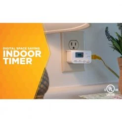 10 Amp Indoor Plug-In Daily Lamp Slim Fit Simple Set Single-Outlet Digital Timer, White (2-Pack) by Woods 11 10 Amp Indoor Plug-In Daily Lamp Slim Fit Simple Set Single-Outlet Digital Timer, White (2-Pack) by Woods -Home Electronics Shop white woods timers 50007wd c3 1000
