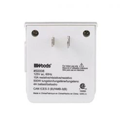 10-Amp 7-Day Indoor Plug-In Lamp and Appliance Single-Outlet Digital Timer, White by Woods -Home Electronics Shop white woods timers 50008wd 44 1000