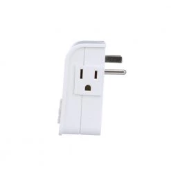 15-Amp 7-Day Indoor Plug-In Heavy-Duty Dual-Outlet Digital Timer, White by Woods -Home Electronics Shop white woods timers 50009wd 4f 1000