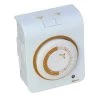 15-Amp 24-Hour Indoor Plug-In Dual-Outlet Programmable Mechanical Timer, White by Woods