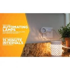 24 Hour Heavy Duty Indoor Plug-In Grounded Outlet Mechanical Timer by Woods -Home Electronics Shop white woods timers 50102wd 1d 1000