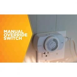 24 Hour Heavy Duty Indoor Plug-In Grounded Outlet Mechanical Timer by Woods 16 24 Hour Heavy Duty Indoor Plug-In Grounded Outlet Mechanical Timer by Woods -Home Electronics Shop white woods timers 50103wd a0 1000