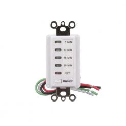 15 Amp 5-10-15-30 Minute In-Wall Countdown Digital Timer Switch, White by Woods -Home Electronics Shop white woods timers 59007wd 66 1000