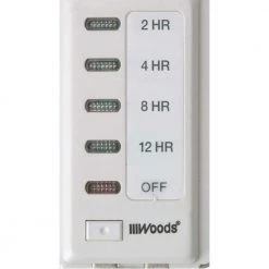 15-Amp 2-4-8-12 Hour In-Wall Countdown Digital Timer Switch, White by Woods -Home Electronics Shop white woods timers 59014wd 4f 1000