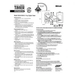 15-Amp 7-Day In-Wall Programmable Digital Timer Switch, White by Woods -Home Electronics Shop white woods timers 59018wd 1f 1000