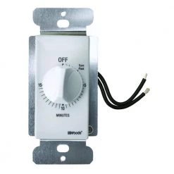 20-Amp 15-Minute In-Wall Spring Wound Countdown Timer Switch, White by Woods