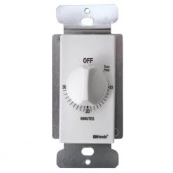 20-Amp 30-Minute In-Wall Spring Wound Countdown Timer Switch, White by Woods -Home Electronics Shop white woods timers 59714wd 66 1000