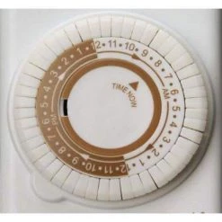 20-Amp 24-Hour In-Wall Programmable Mechanical Timer, White by Woods -Home Electronics Shop white woods timers 59745wd 1f 1000