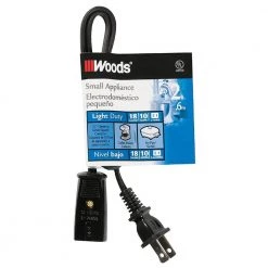 2 ft. 18/2 2-Wire 293 HPN Appliance Power Cord by Woods