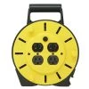 25 ft. 16/3 Multi-Outlet (4) Portable Extension Cord Reel Power Station by Woods