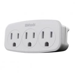 3-Outlet Wall Tap with Phone Cradle by Woods