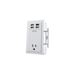 1-Outlet Wall Tap with Phone Cradle by Woods