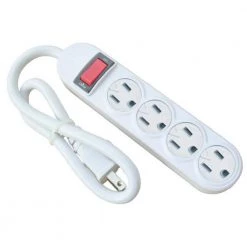 4-Outlet Power Strip by Woods