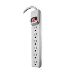 2 ft. 6-Outlet Power Strip with Overload Protection by Woods