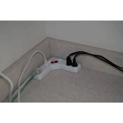 6-Outlet Corner Power Strip with 4 ft. Cord by Woods -Home Electronics Shop woods power strips 41378 44 1000