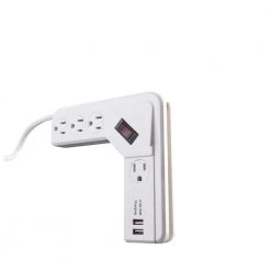 4-Outlet Corner Power Strip by Woods