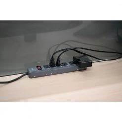 6-Outlet Metal Power Strip by Woods -Home Electronics Shop woods power strips 41386 44 1000