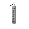 6-Outlet Metal Power Strip by Woods