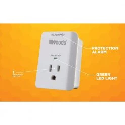 1-Outlet Surge Tap by Woods -Home Electronics Shop woods surge protectors 41008 a0 1000