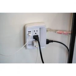 6-Outlet Surge Tap with Phone Cradle by Woods 16 6-Outlet Surge Tap with Phone Cradle by Woods -Home Electronics Shop woods surge protectors 41424 1d 1000
